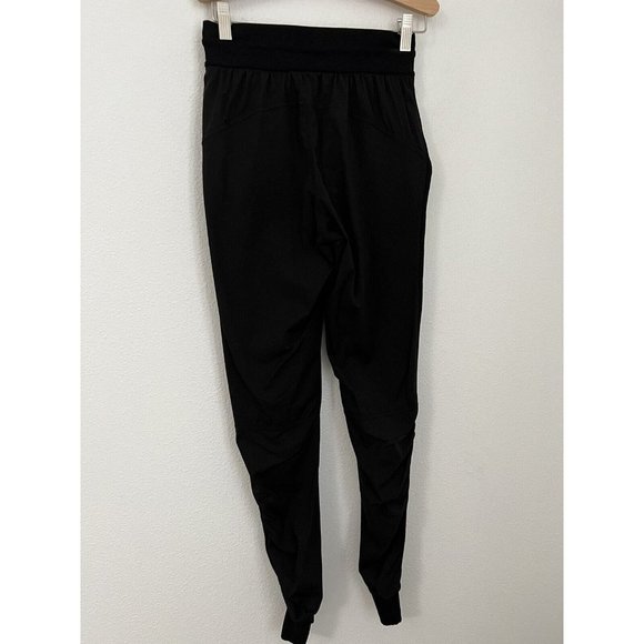 Lululemon Beyond The Studio Jogger Black High Rise Size 2 Ruched Legs - Picture 1 of 6